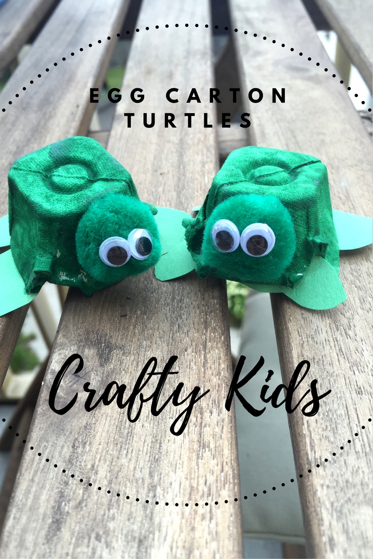 Egg Carton Turtles: A fun summer craft for kids and a great way to upcycle used egg cartons.